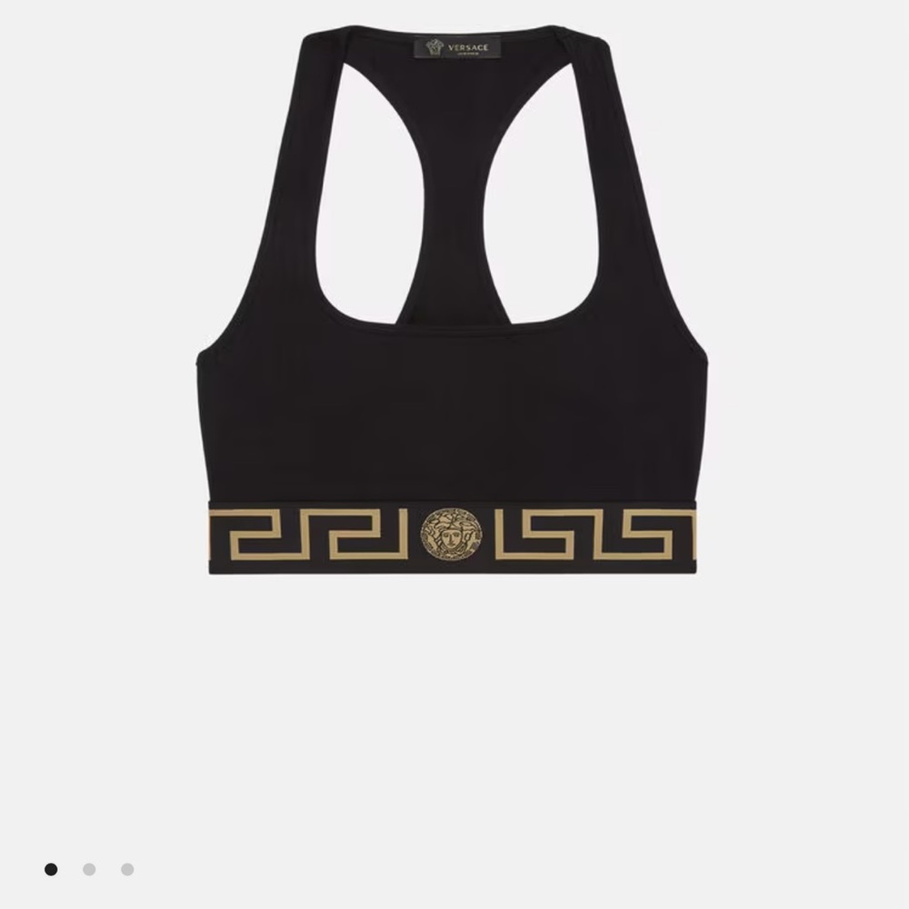 Versace Greca Border Sports Bra